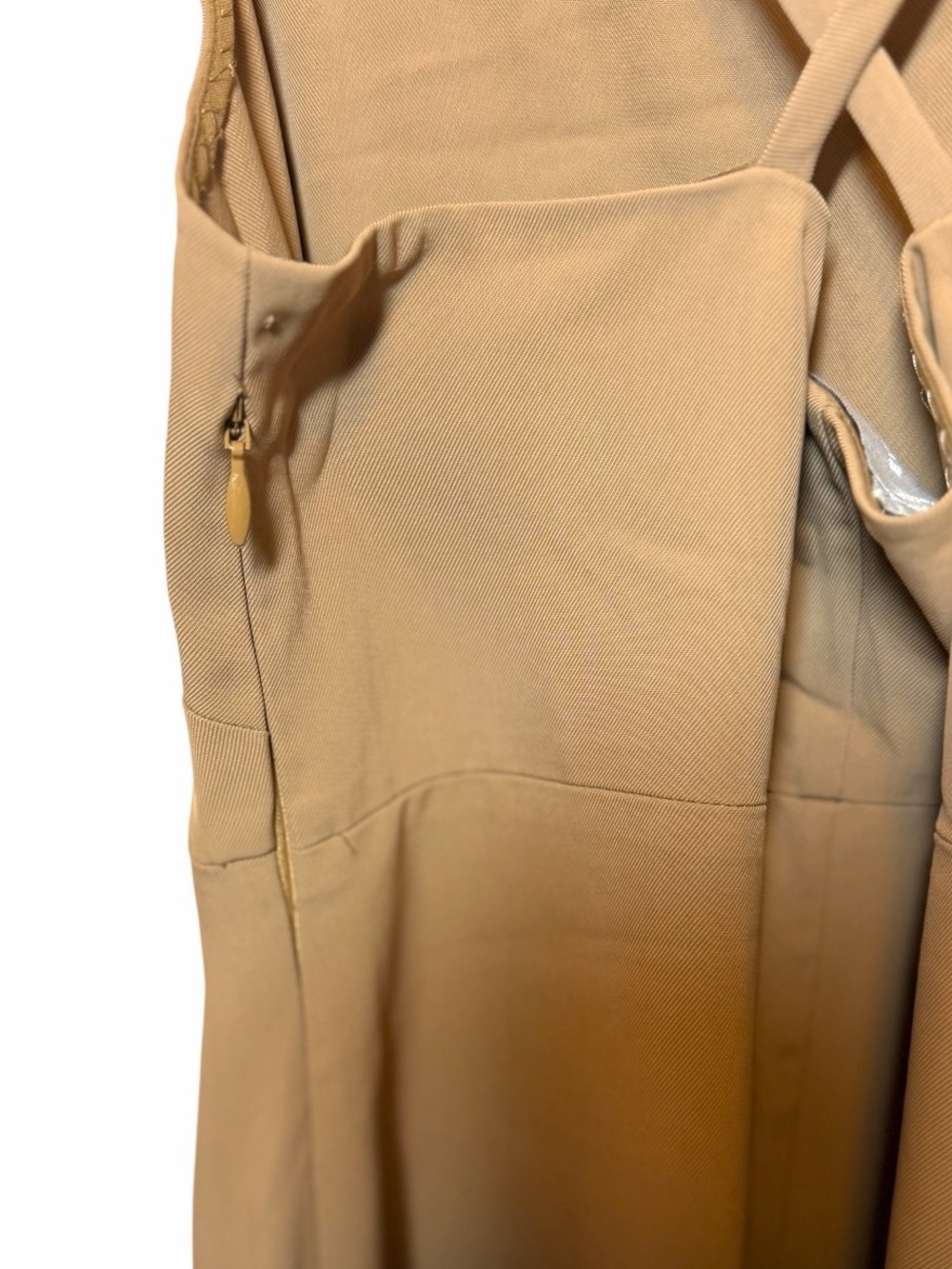 Everlane Taupe Slip Midi Dress Size 6 - Picture 6 of 10